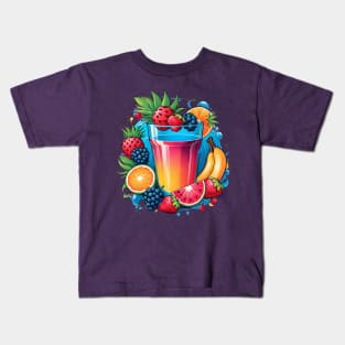 Summer Fruits Summer Vibes Kids T-Shirt